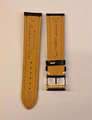 Correa Breitling Piel - Negra