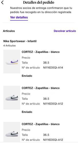 Zapatillas Nike Cortez - 36.5- 38,5 Blancas/Verdes