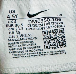 Zapatillas Nike Cortez - 36.5- 38,5 Blancas/Verdes