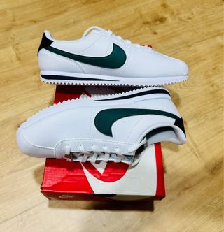 Zapatillas Nike Cortez - 36.5- 38,5 Blancas/Verdes