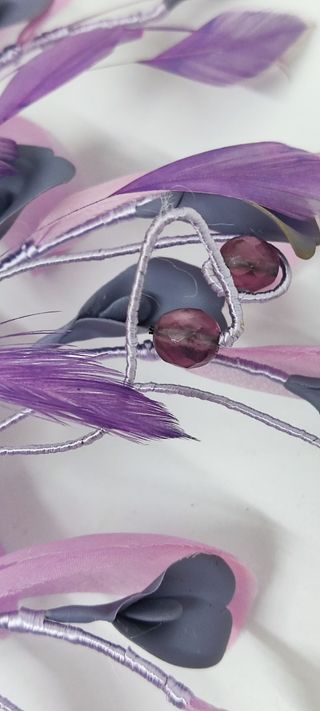 Tocado Lila-Morado para Madrina