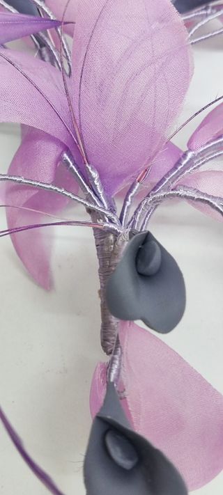 Tocado Lila-Morado para Madrina