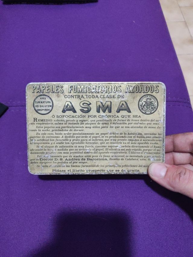 Papeles Fumigatorios Azogados Asma