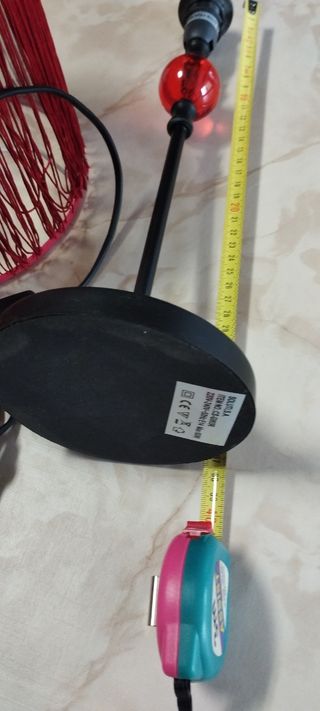 Candeeiro Mesa Vermelho - Moderno