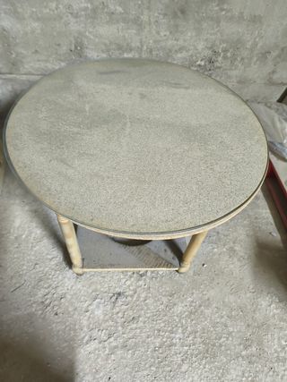 Mesa camilla vintage redonda