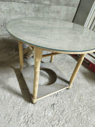 Mesa camilla vintage redonda