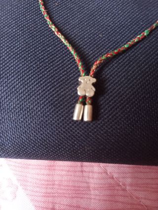 Pulsera Tous - Cordón Rojo y Verde