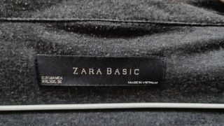 Chaqueta Zara Basic gris - Talla XXL