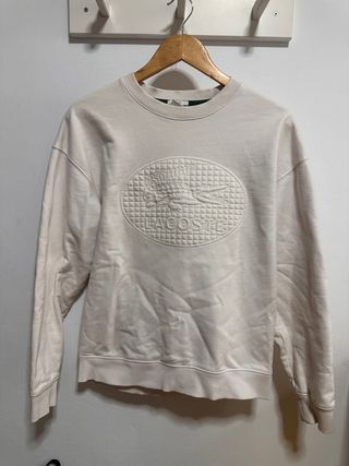 Sudadera Lacoste blanca