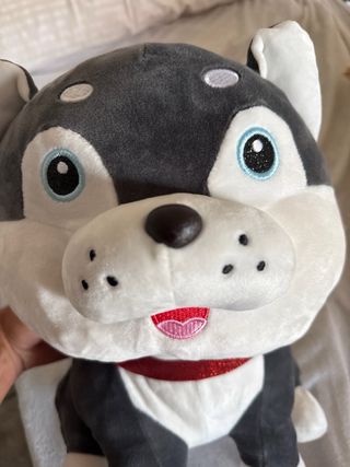 Peluche Perro Husky - Gris Blanco