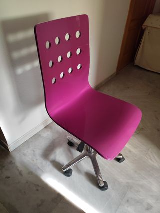 Silla escritorio rosa