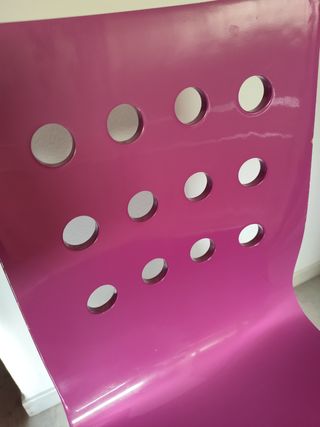 Silla escritorio rosa