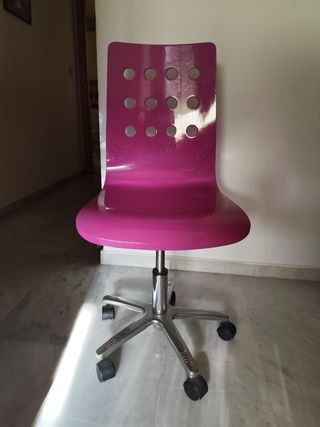 Silla escritorio rosa