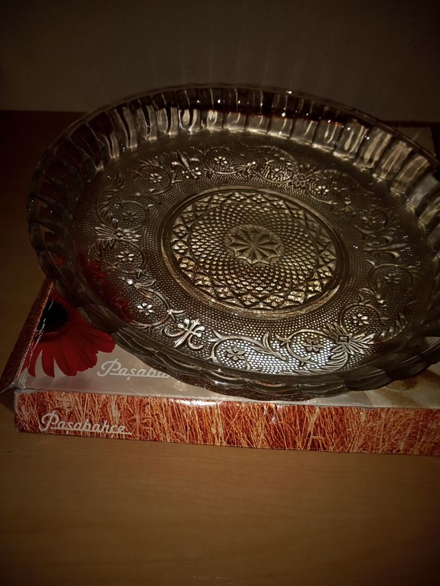 Plato cristal Pasabahce
