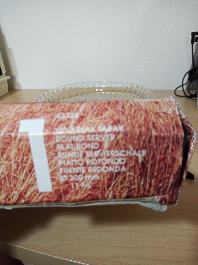 Plato cristal Pasabahce