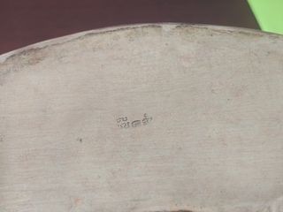 Pastillero oval plata antiguo