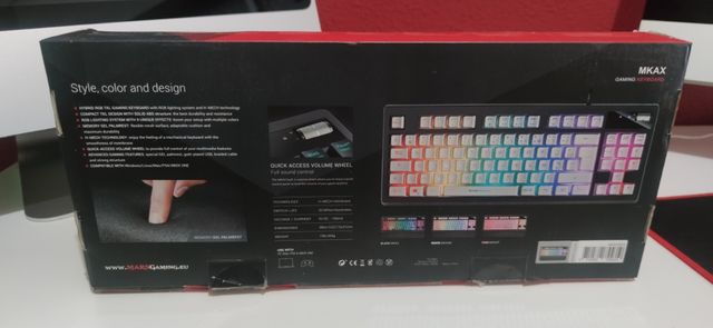 Teclado MARS GAMING blanco,no ago envíos