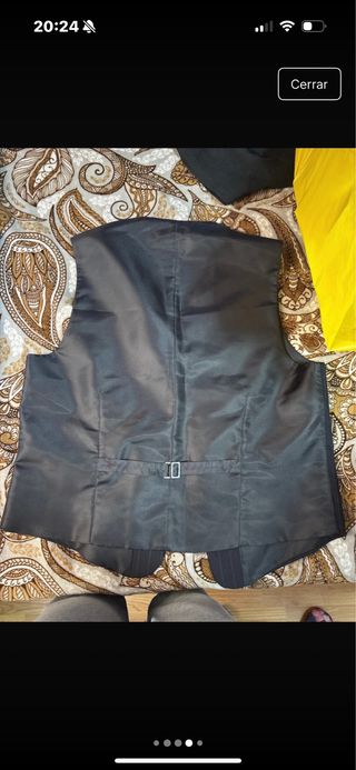 Traje chaqueta rayas negras