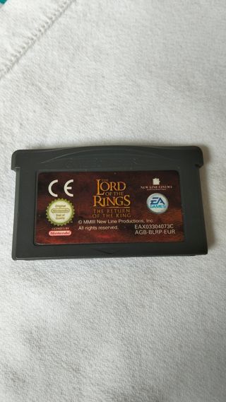 Juego GBA El Señor de los Anillos