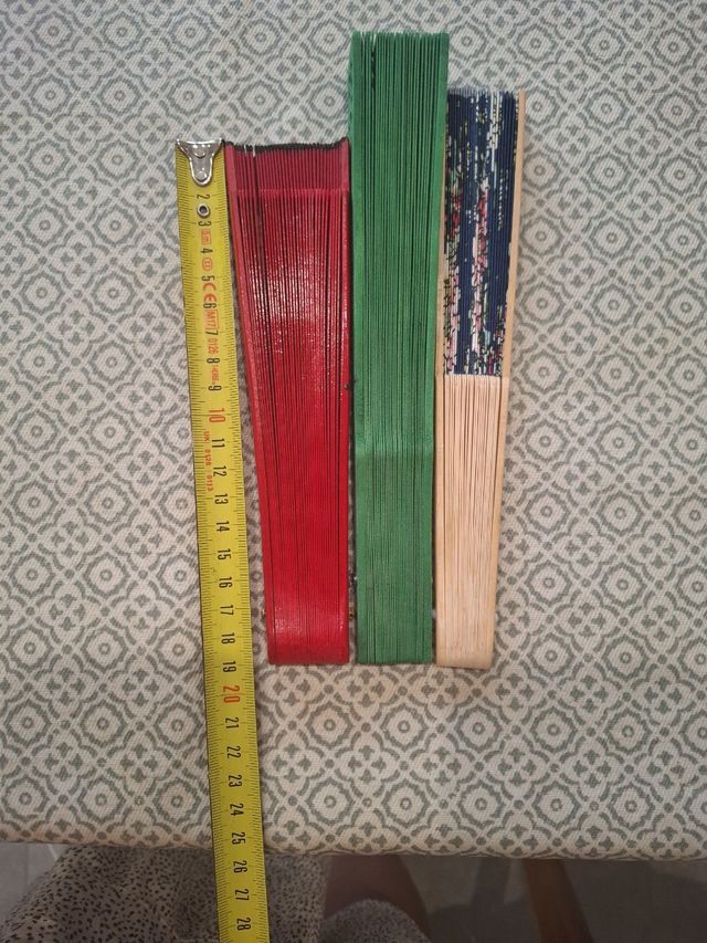 3 Abanicos a estrenar: Rojo, Verde, azul