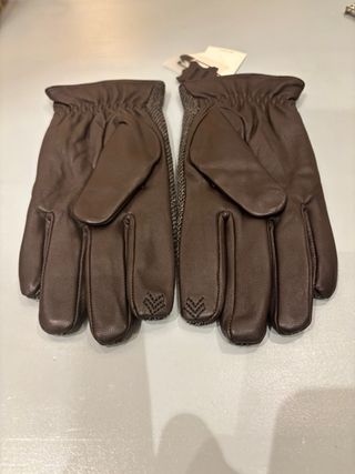 Guantes Emidio Tucci Marrón de piel. Oportunidad !