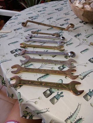 Juego llaves inglesas usadas