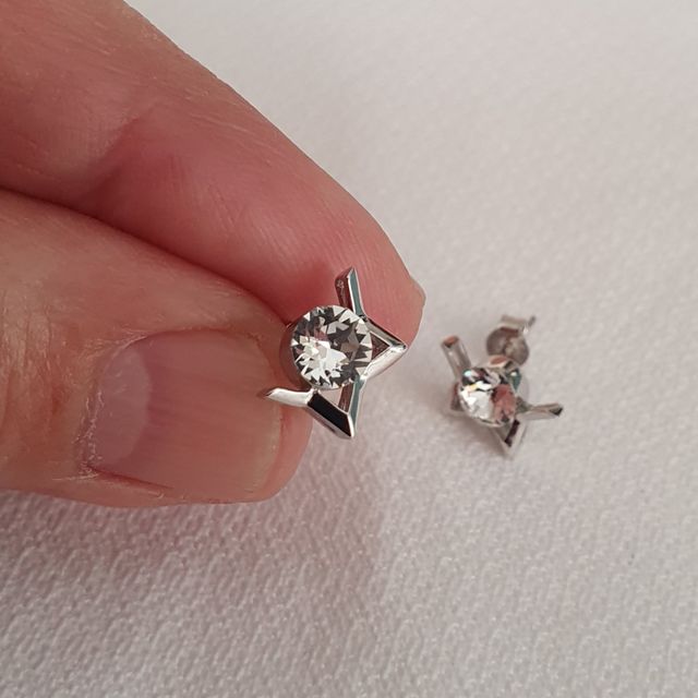 Pendientes ESTRELLAS ORO BLANCO