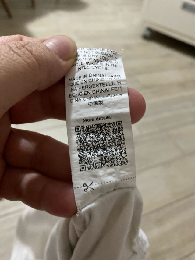 Top SHEIN bianco e nero Tg S