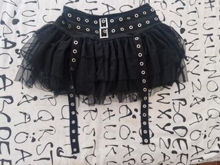Tutu negro - Falda corta