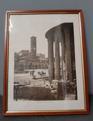 Stampa Roma - Cornice legno vetro