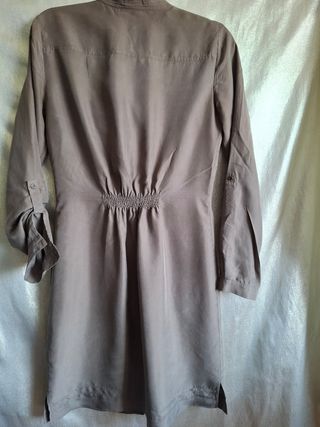 Vestido Massimo Dutti verde oliva - Talla M