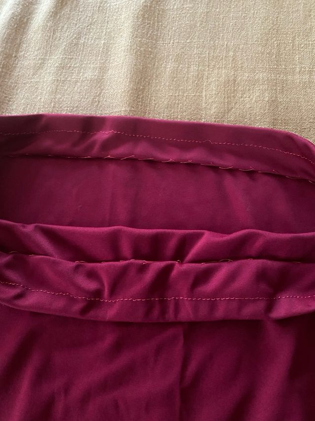 Traje de danza de vientre , color vino , talla S