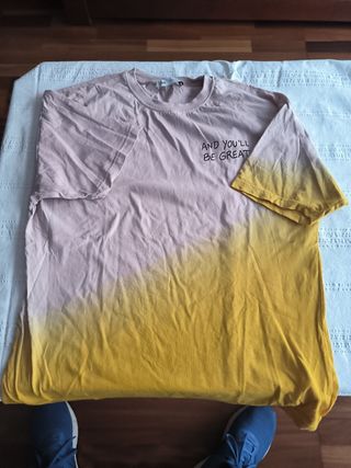 Camiseta degradada niño-beige/amarillo 13-14/164