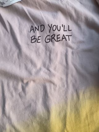 Camiseta degradada niño-beige/amarillo 13-14/164