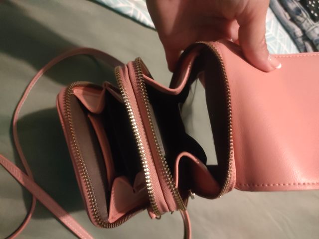 Bolso bandolera rosa