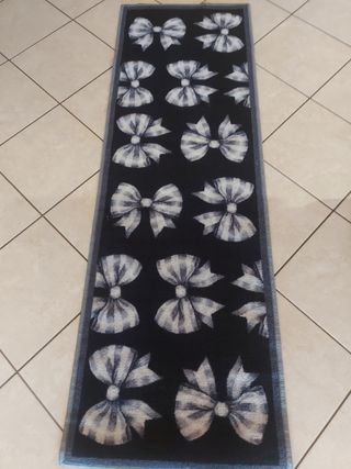 Tappeto 1.80 grigio, nero a fiocco - Tappeto