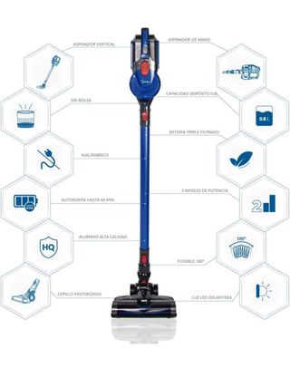 Aspiradora vertical 2 en 1