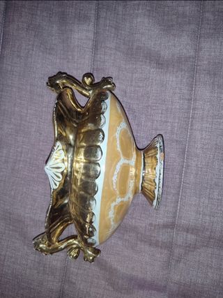 3 vasi d'epoca con decorazione