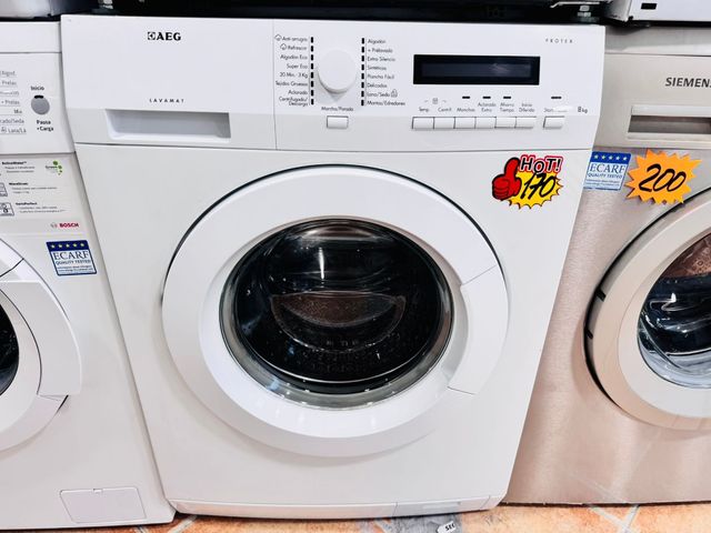 LAVADORA AEG 8 KG 1200 RPM A+++