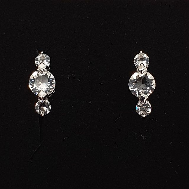 Pendientes ORO y SWAROVSKIS.  REGALO NAVIDAD.