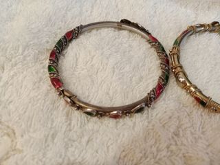 Pulseras antiguas | Rojo y verde