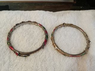 Pulseras antiguas | Rojo y verde