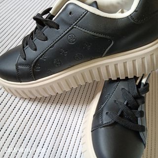 Sneakers platform donna nere