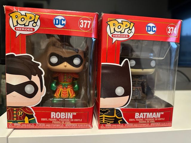 Funko Pop! Robin 377 & Batman 374 DC pack