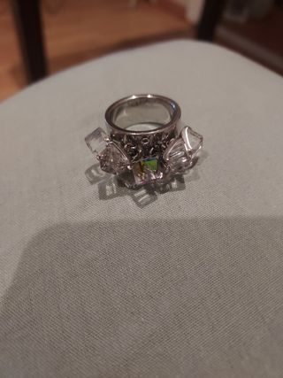 Anillo Swarovski Plata Multicolor