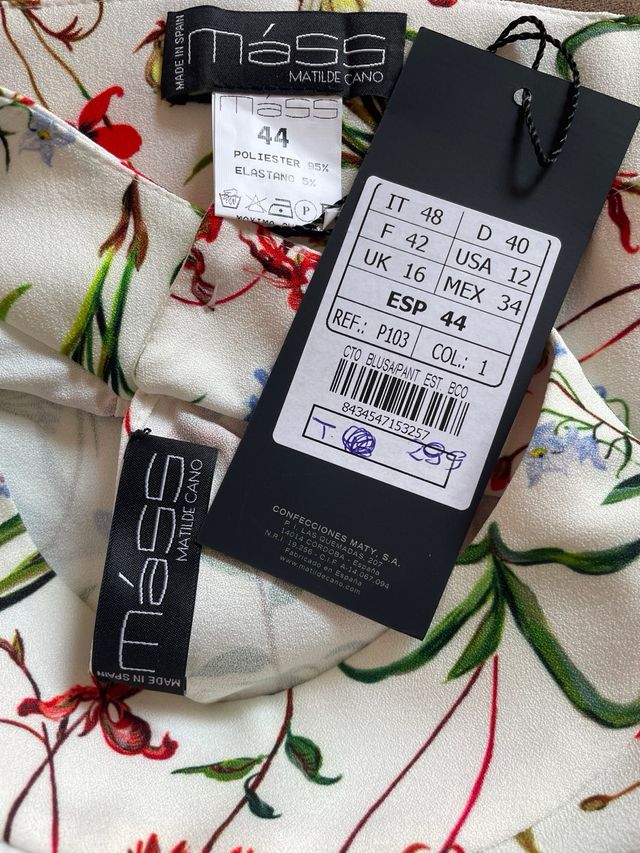 Traje pantalón Máss matilde cano - Talla 44