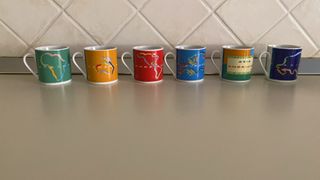 Set 6 tazzine caffè mondo + piattini