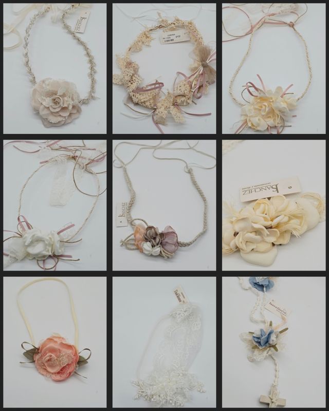 Diademasy cintas Flores  niña y mujer