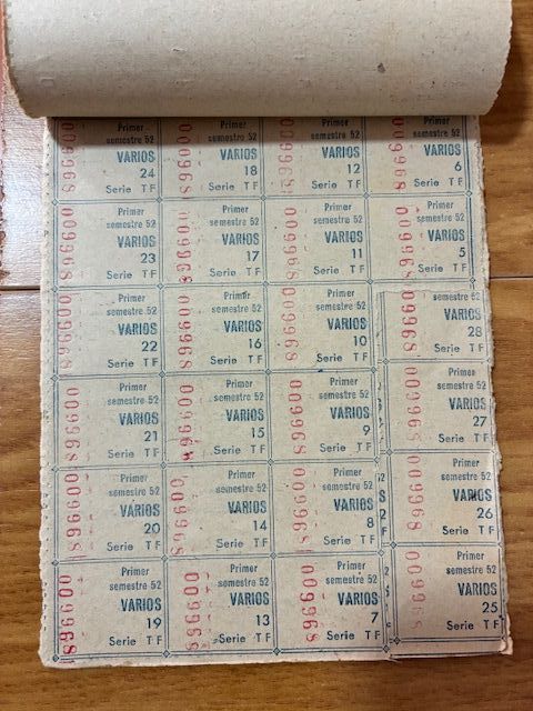 Cartilla Racionamiento España 1952