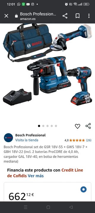 Bosch GSB 18V-45, GBH 18V-21, GWS 18V-7